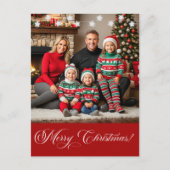 シルバースターズ特別クリスマスファミリーの写真 シーズンポストカード (正面)