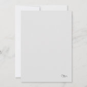 シルバースターズ紙吹雪フローリッシュバルミツワーブルー 招待状 (裏面)