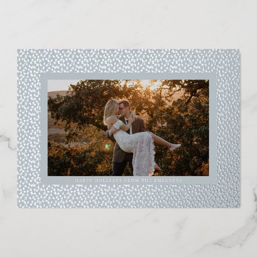 シルバースターズ ブルー ボーホー フォト 箔シーズンカード (正面)