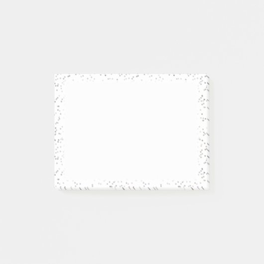 シルバースターダストの紙吹雪 ポストイット (正面)