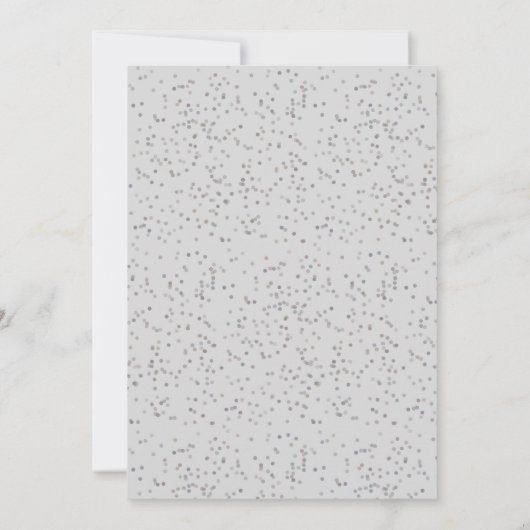 シルバースターダストバプテスマ《キリスト教》洗礼式や命名式 招待状 (裏面)