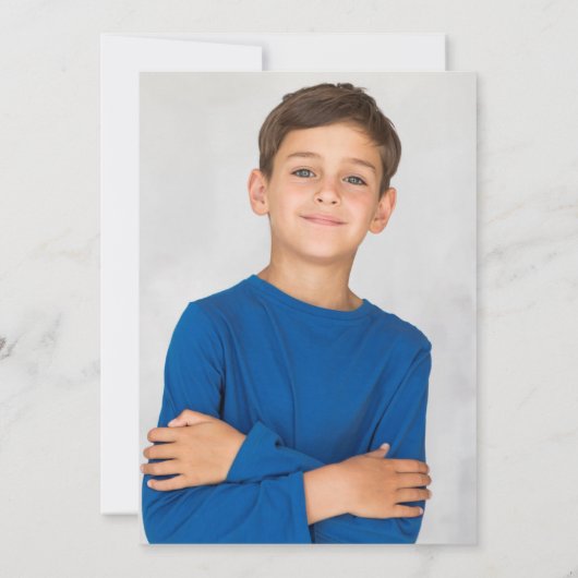 シルバースターダスト最初の聖餐式の写真 招待状 (裏面)