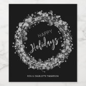 シルバースターハッピーホリデイズ ブラック ワインラベル (シングルラベル)