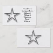 シルバースタービジネスカード 名刺 (正面/裏面)