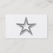 シルバースタービジネスカード 名刺 (裏面)