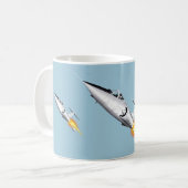 シルバースターファイターF104マグカップ コーヒーマグカップ (正面左)