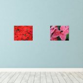 シルバースターマーブルポインセティアスピンクホリデイフローラ (ウッドフロア)