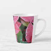 シルバースターマーブルポインセティアスピンクホリデイフローラ カフェラテマグ (右)