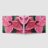 シルバースターマーブルポインセティアスピンクホリデイフローラ ゲストブック (全面)