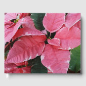 シルバースターマーブルポインセティアスピンクホリデイフローラ ゲストブック (正面)