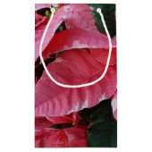 シルバースターマーブルポインセティアスピンクホリデイフローラ スモールペーパーバッグ (裏面)