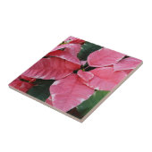 シルバースターマーブルポインセティアスピンクホリデイフローラ タイル (側面)