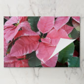 シルバースターマーブルポインセティアスピンクホリデイフローラ ペーパーパッド (折り畳み)