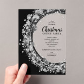 シルバースターリースクリスマスパーティー アクリル招待状 (インサイチュ (ポータブル))