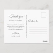 シルバースター結婚ダストありがとう ポストカード (裏面)