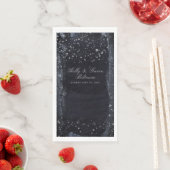 シルバースター結婚リーナイトのディナーナプキン (インサイチュ)