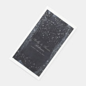 シルバースター結婚リーナイトのディナーナプキン (コーナー)