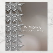 シルバースター&エレガント《写真》ぼけ味ライトワインラベル ワインラベル (シングルラベル)