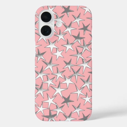 シルバースター、シェルピンク Case-Mate iPhoneケース (裏面)