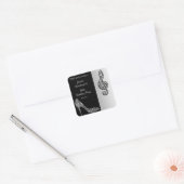 シルバースティレット&トレーブルクレフト誕生日サンキューユナイズ スクエアシール (封筒)