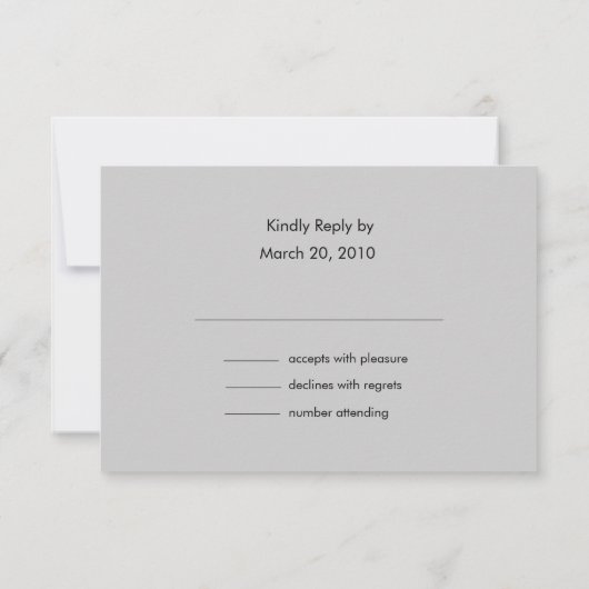 シルバーストライプスター対応カード付き任意の色の色 出欠カード (裏面)