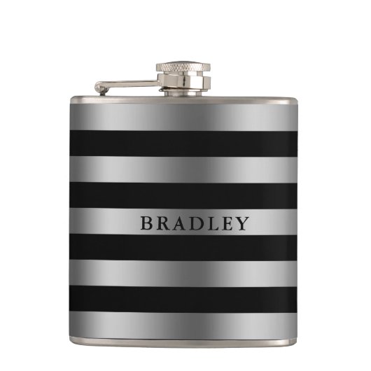 シルバーストライプズ フラスク (正面)