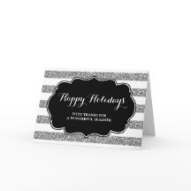 シルバーストライプ先生クリスマスカード