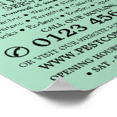 シルバーストリップ – ブラックゴキブリ – 害虫駆除 ポスター (角)