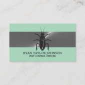 シルバーストリップ – ブラックゴキブリ – 害虫駆除 名刺 (正面)