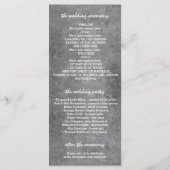 シルバーストリングライトウェディングプログラム プログラム (裏面)