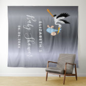 シルバーストルク ブルーボーイ ベイビーシャワー タペストリー (インサイチュ(横))