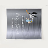 シルバーストルク ブルーボーイ ベイビーシャワー タペストリー (正面(横))