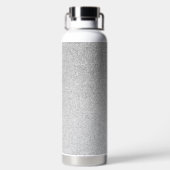 シルバーストーンゲイリー金ゴールドマーブルパープルグリッター ウォーターボトル (背面)
