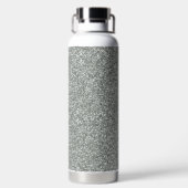 シルバーストーンゲイリー金ゴールドマーブルパープルグリッター ウォーターボトル (背面)