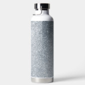 シルバーストーンゲイリー金ゴールドマーブルパープルグリッター ウォーターボトル (右面)