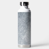 シルバーストーンゲイリー金ゴールドマーブルパープルグリッター ウォーターボトル (左面)