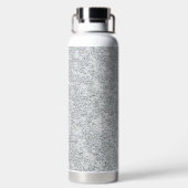 シルバーストーンゲイリー金ゴールドマーブルパープルグリッター ウォーターボトル (背面)