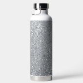 シルバーストーンゲイリー金ゴールドマーブルパープルグリッター ウォーターボトル (右面)