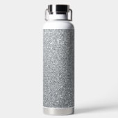 シルバーストーンゲイリー金ゴールドマーブルパープルグリッター ウォーターボトル (背面)