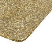 シルバーストーンゲイリー金ゴールドマーブルパープルグリッター カッティングボード (角)