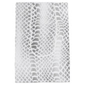 シルバースネークプリント ミディアムペーパーバッグ (裏面)