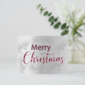 シルバースノーとグリッタークリスマス ポストカード (スタンド正面)