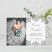 シルバースノーフレークウィンターキンセアニェラ サンキューカード (スタンド正面)