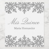 シルバースノーフレークウィンターキンセアニェラ ワインラベル (シングルラベル)