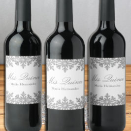 シルバースノーフレークウィンターキンセアニェラ ワインラベル