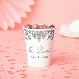 シルバースノーフレークウィンターキンセアニェラ 紙コップ