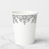 シルバースノーフレークウィンターキンセアニェラ 紙コップ (裏面)