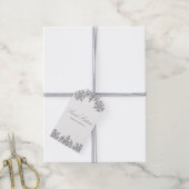 シルバースノーフレークウィンタースウィート16 ギフトタグ (より糸付き)