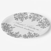 シルバースノーフレークウィンタースウィート16 ペーパープレート (アングル)