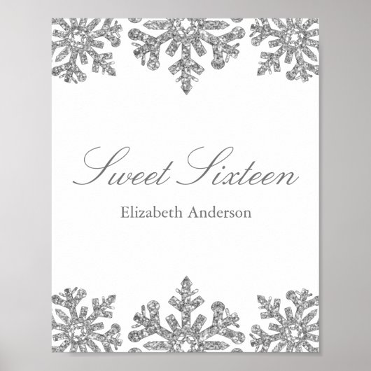 シルバースノーフレークウィンタースウィート16 ポスター (正面)